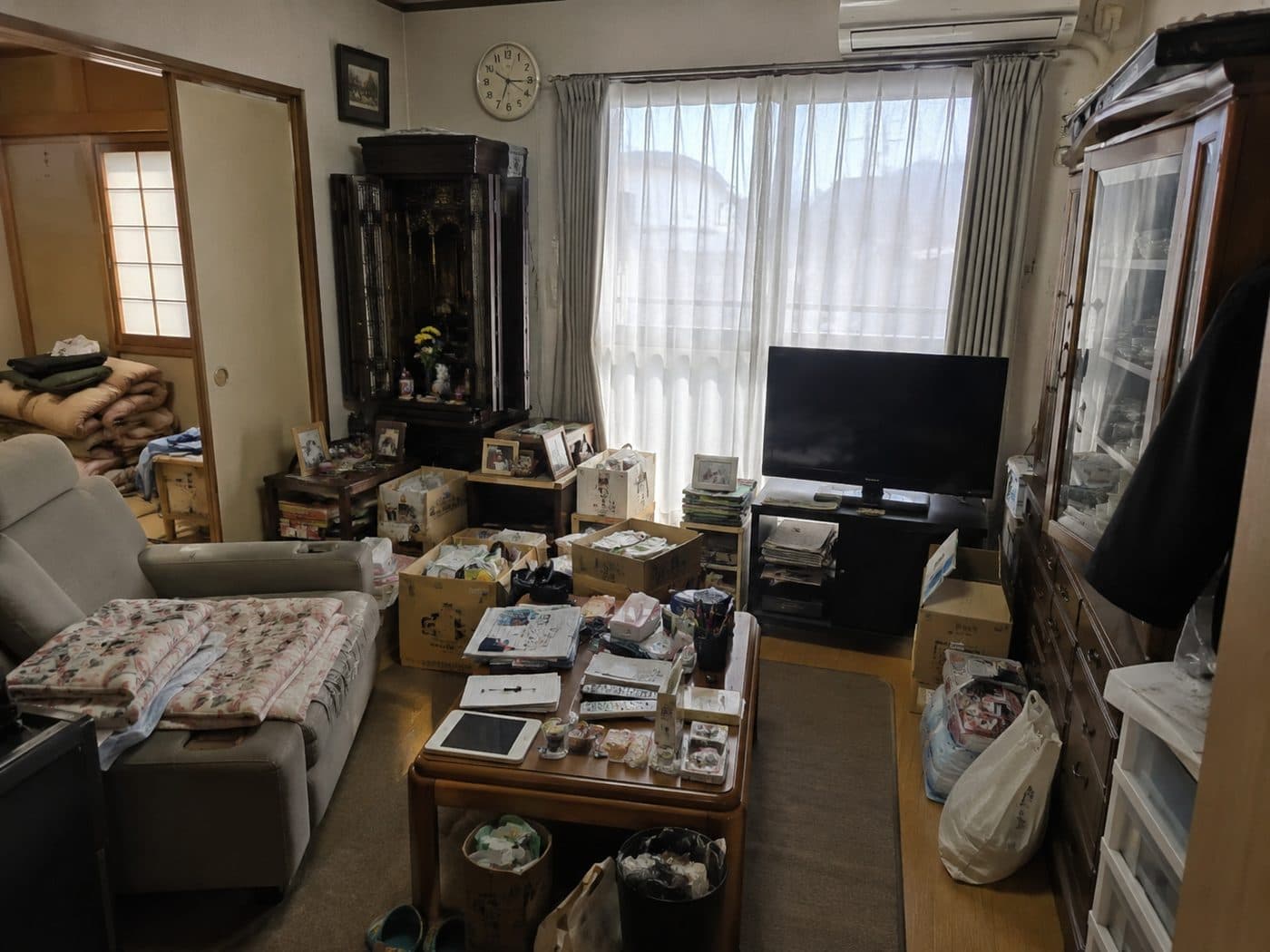 北広島市・4LDK(戸建て)の作業前の様子